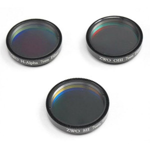 ZWO Set filtre H-alpha, SII, OIII 1,25"