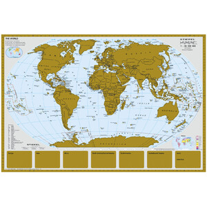 Stiefel Harta lumii Scratchmap (95 x 66 cm)